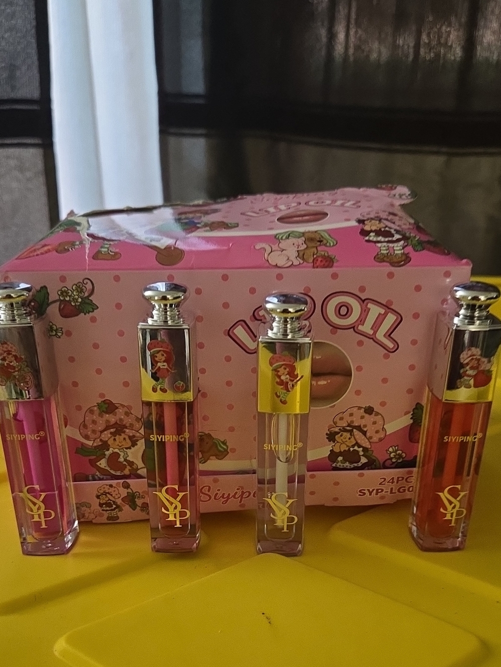 Box Of 24 4 Colors Lip Oil Gloss  Nourishing Shine
